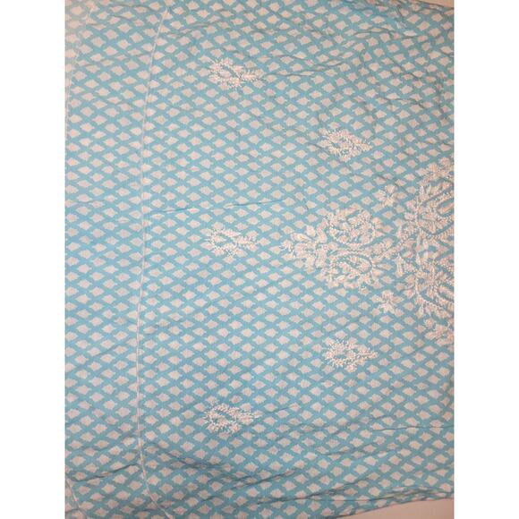 John Mark Tunic Shirt Women's Sm Lace Sleeve Hem Embroidered Paisley Floral Boho - Picture 10 of 15